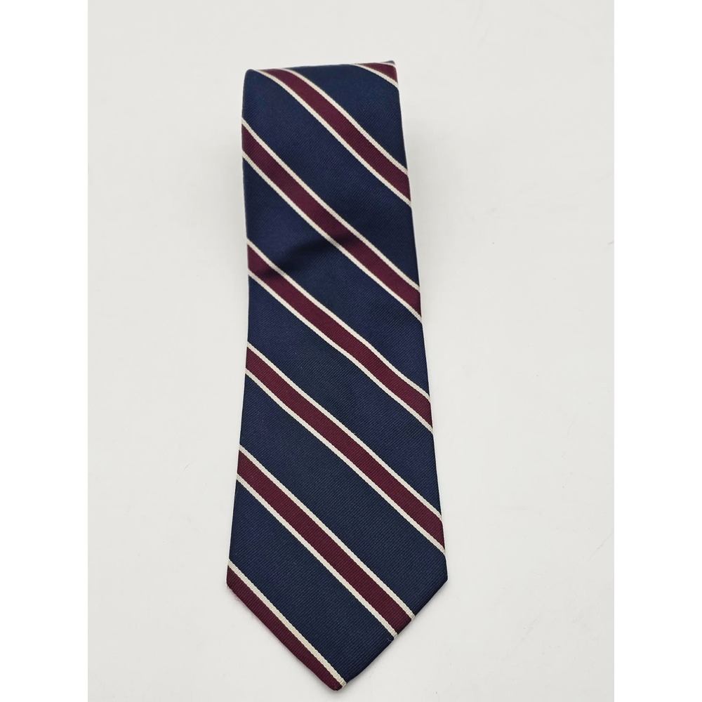 Brooks Brothers Blue Striped Silk Neck Tie-USA Preppy - Picture 4 of 5